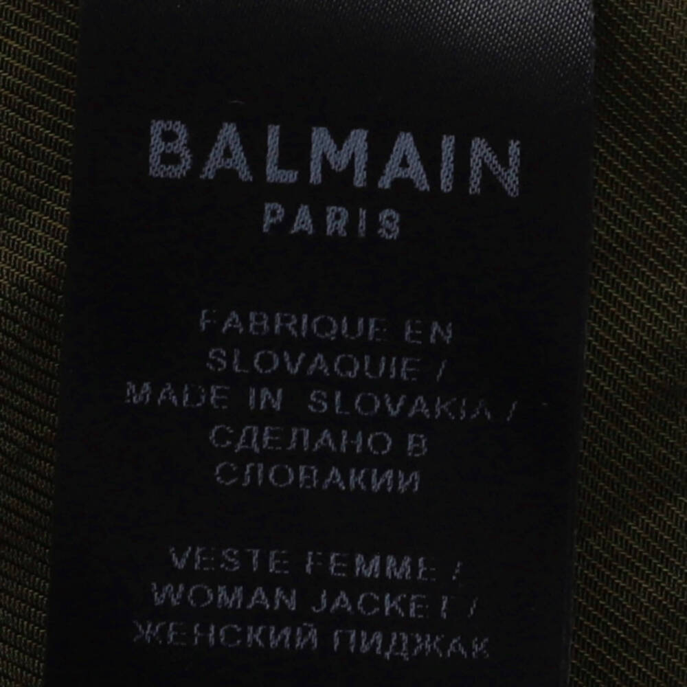 Balmain Women's Double Breasted Blazer Wool - Picture 4 of 4
